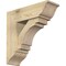 Ekena Millwork Merced Traditional Rough Sawn Bracket w/ Offset Brace, Douglas Fir, 8"W x 24"D x 24"H BKT0806X24X24MRC01RDF - alternate 1